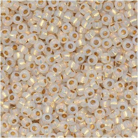 Miyuki Seed Bead 11/0 24kt Gold Lined Opal