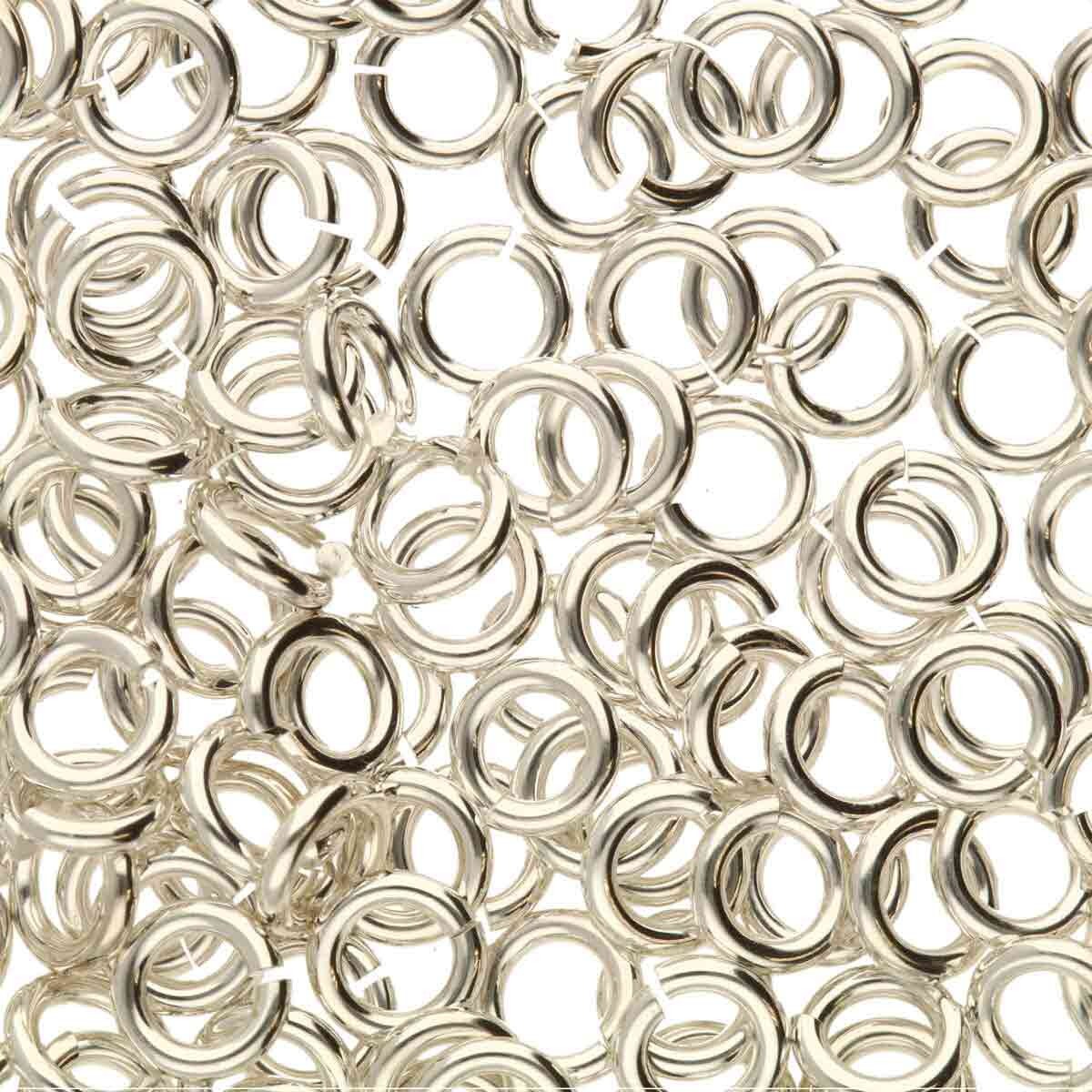 Jump Rings 4mm 20 ga Silver Plated 144 pcs
