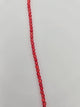 Fire-Polished Glass, Raspberry on Crystal, 4mm Faceted Round, Approx. 100 per bag.