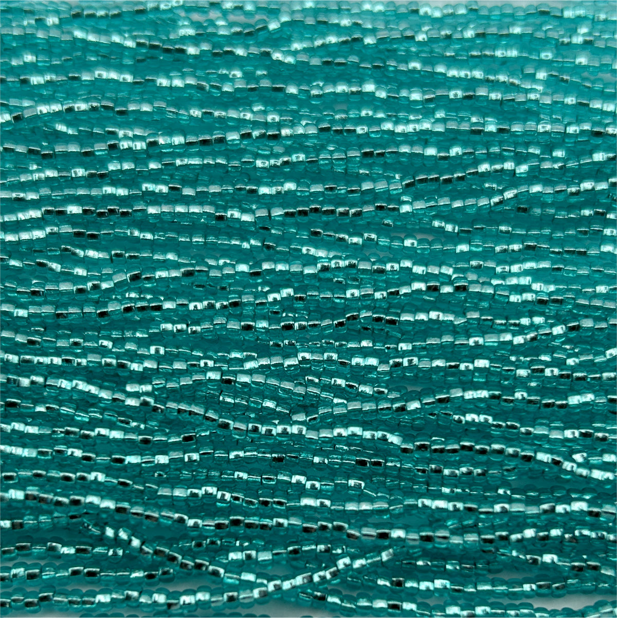 Czech Seed Bead 11/0 S/L Green Strung