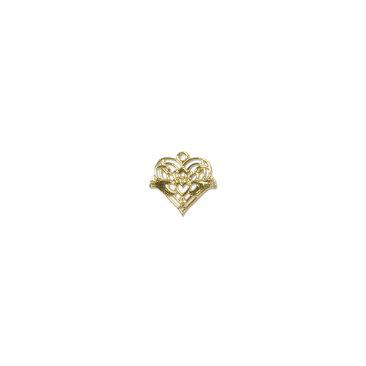 G/F 18x19mm Heart/Hand Pendant 1.42 Gm