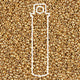 Miyuki Round 15/0 Matte 24kt Gold Plated