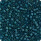 Miyuki Delica 11/0 5.2g Vial Dark Green Teal Transparent