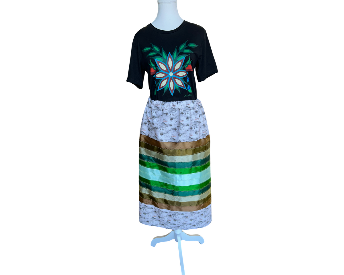 Adult Ribbon Skirt, Birch (Shyla Bearhart)