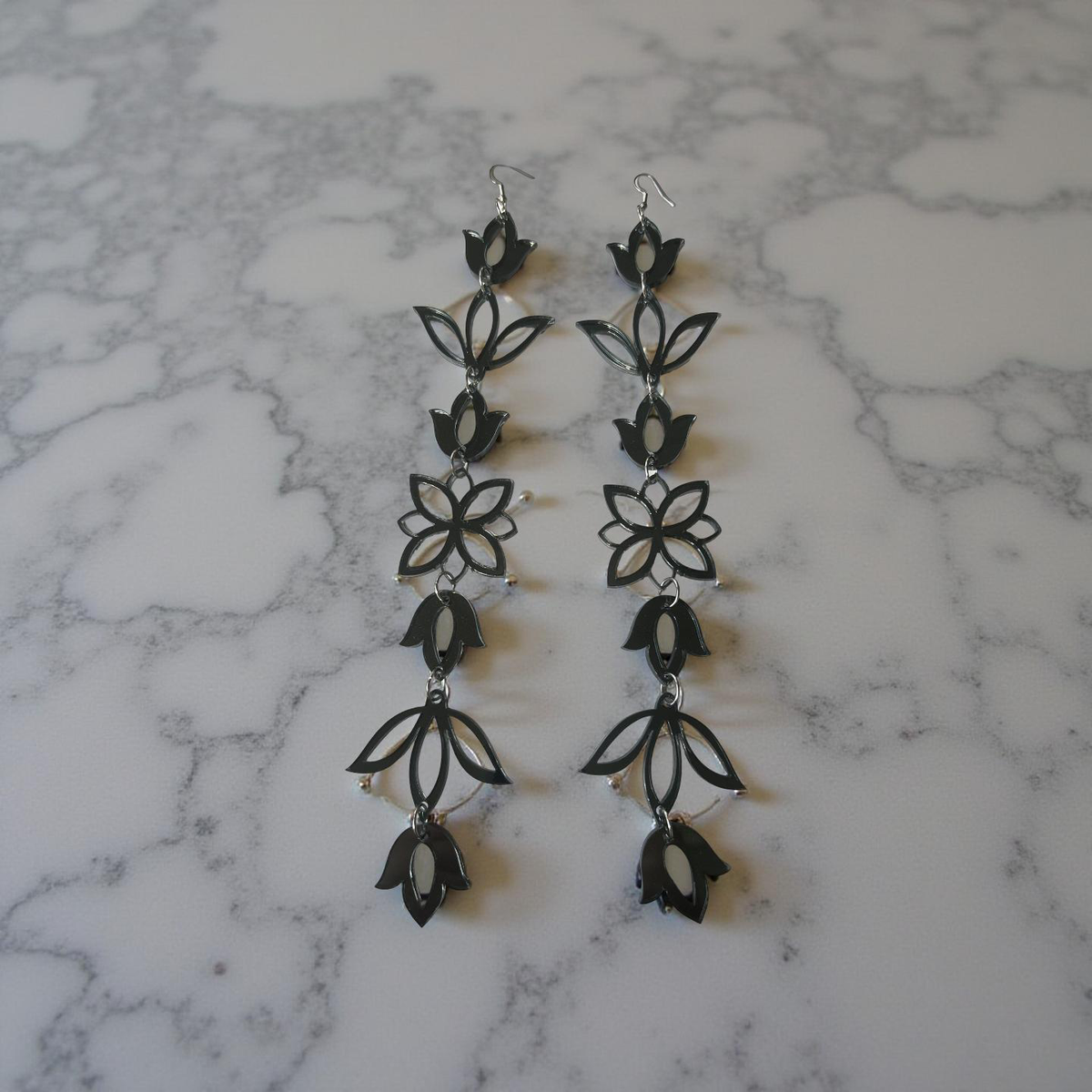 Layered Petal Drop Earring XXL (Ojibwe Dreams)