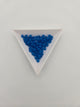 Fire-Polished Glass, Op. Blue Alabaster Matte, 4mm Faceted Round, Approx. 100 per bag.