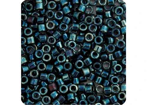 Miyuki Delica 11/0 5.2g Vial Blue Green AB Metallic Gold Luster