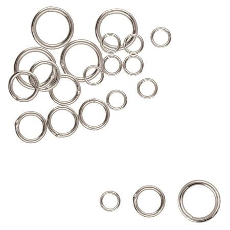 Soldered Jump Rings Assortment – Silver Plated – 4mm, 6mm & 8mm – 18 Pieces