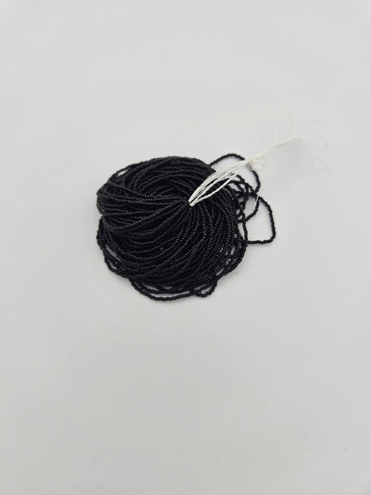 Czech 15/0 OP Black Seed Beads