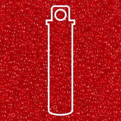 Miyuki Round 15/0 Tr Red Orange 8.2gm Tube