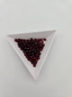 Fire-Polished Glass, Tr. Dark Red, 4mm Faceted Round, Approx. 100 per bag.