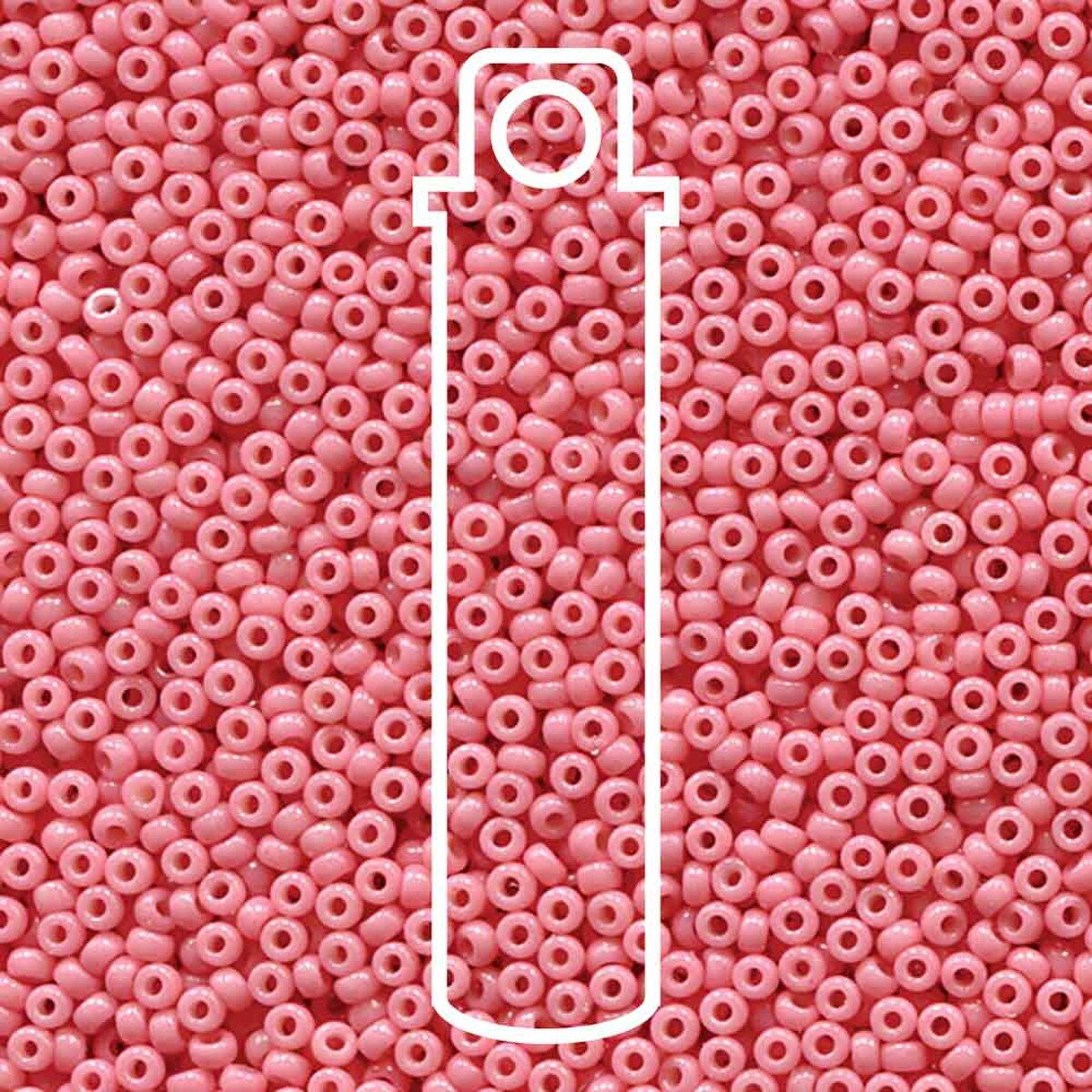 Miyuki Seed Beads 11/0 Opaque Dyed Pink Duracoat 23 gm/tb