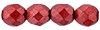Fire-Polish 8mm : ColorTrends: Saturated Metallic Cherry Tomato (50 Pcs)