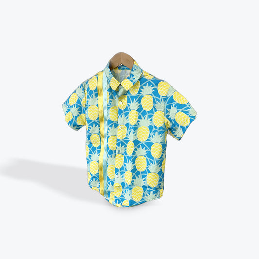 Youth Ribbon Shirt Pineapple-Size 7/8