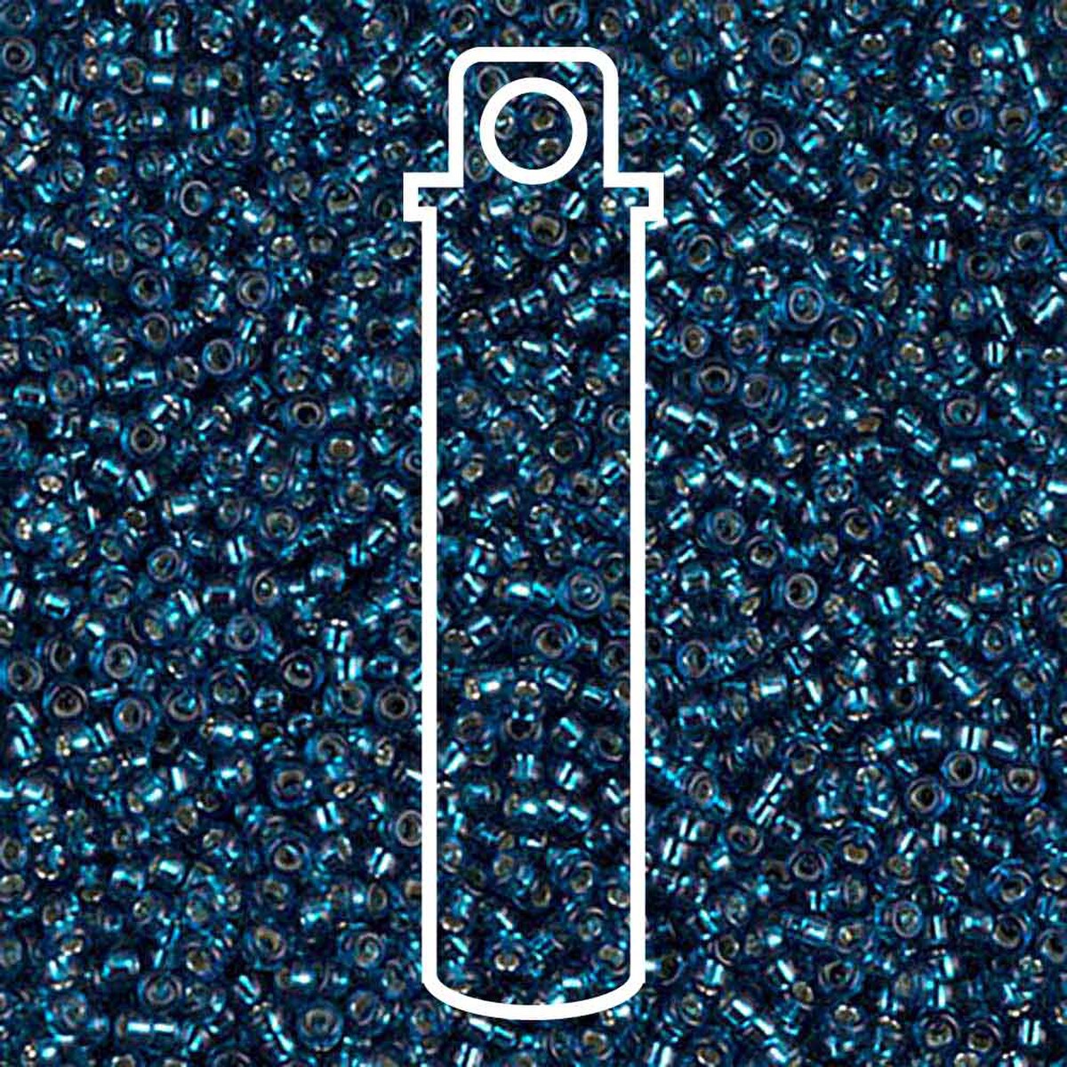 Miyuki Round 15/0 S/L Blue Zircon