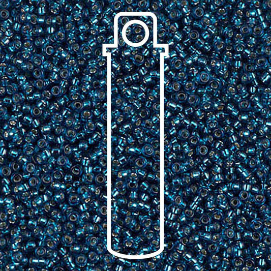Miyuki Round 15/0 S/L Blue Zircon