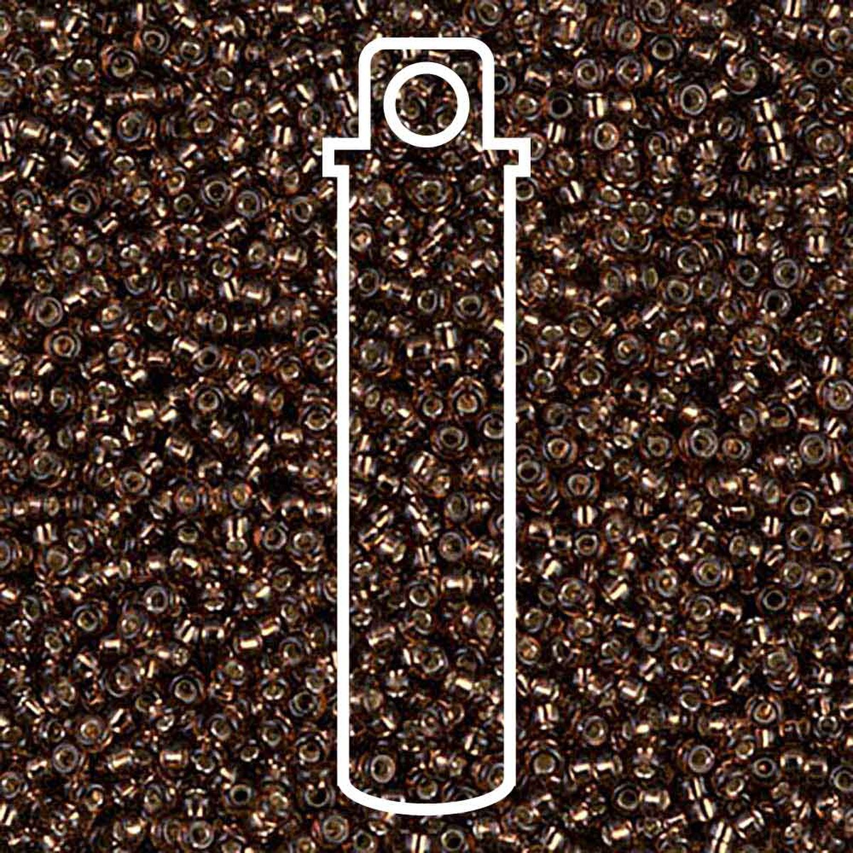 Miyuki Round 15/0 Silver-Lined Root Beer  8.2 Gm/Tb