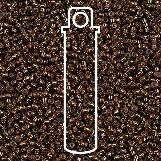 Miyuki Round 15/0 Silver-Lined Root Beer  8.2 Gm/Tb