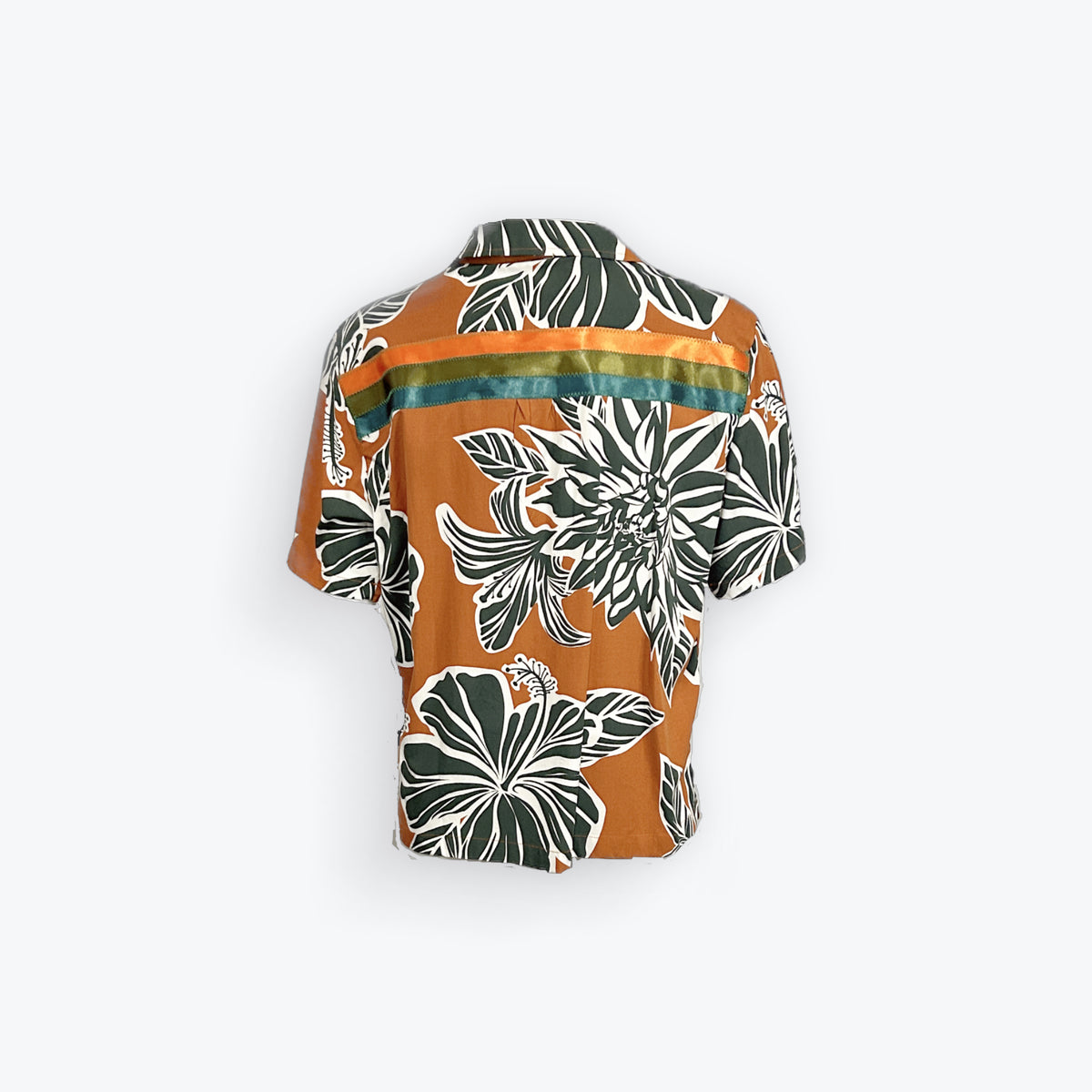 Adult Ribbon Shirt Orange/Green-Size Large