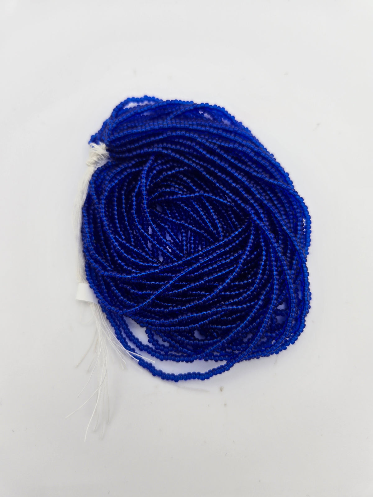 Czech Seed Bead 11/0 Transparent Navy Blue Strung