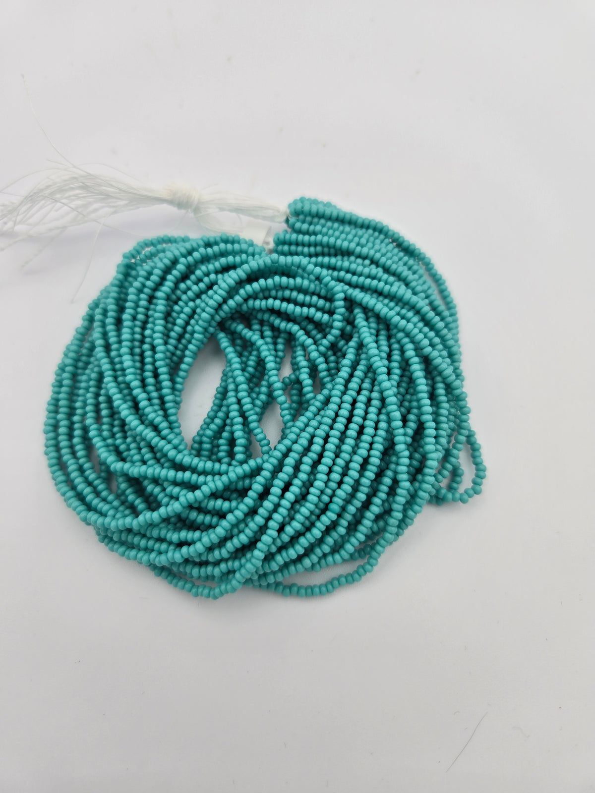 Czech Seed Bead 11/0 Op Turquoise Strung