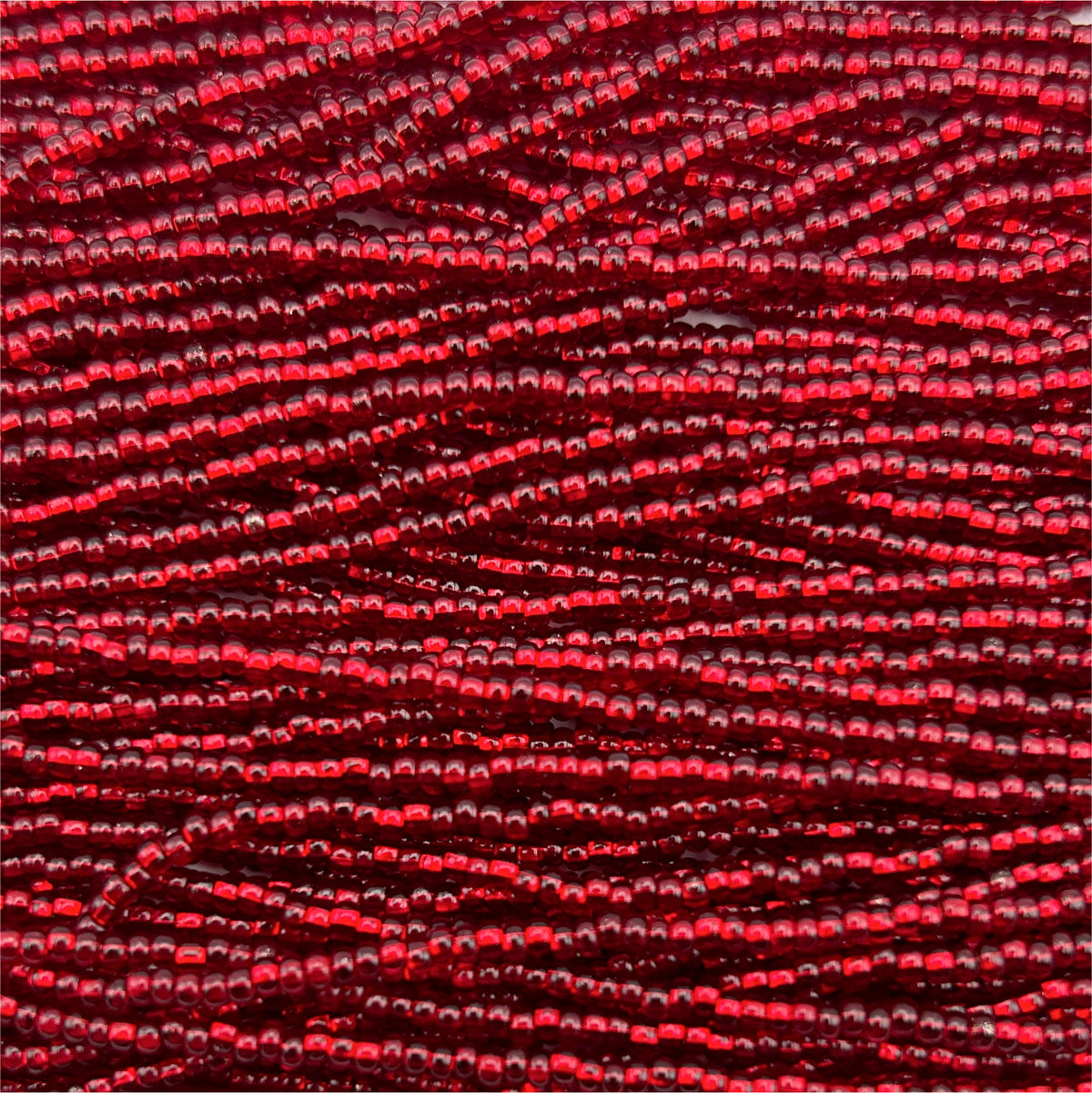 Czech 11/0 S/L Dark Red Natural Strung