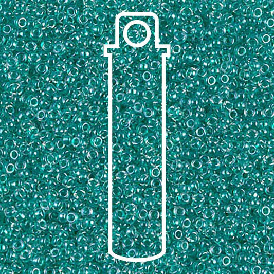 Miyuki Round 15/0 Sparkle Teal Lined Crystal 8.2 Gm/Tb