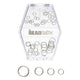 The Beadsmith Basic Elements Open Jump Rings Assortment – Silver Plated – 4mm 5mm 6mm & 8mm – 48 Pieces with Storage Box