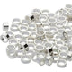 Tube Crimp Beads x 3mm Pieces Color Cylindrical Shape Sharp Edges to Secure The Ends of Jewelry Stringing Wires and Cables Silver Plate 4mm x 3mm