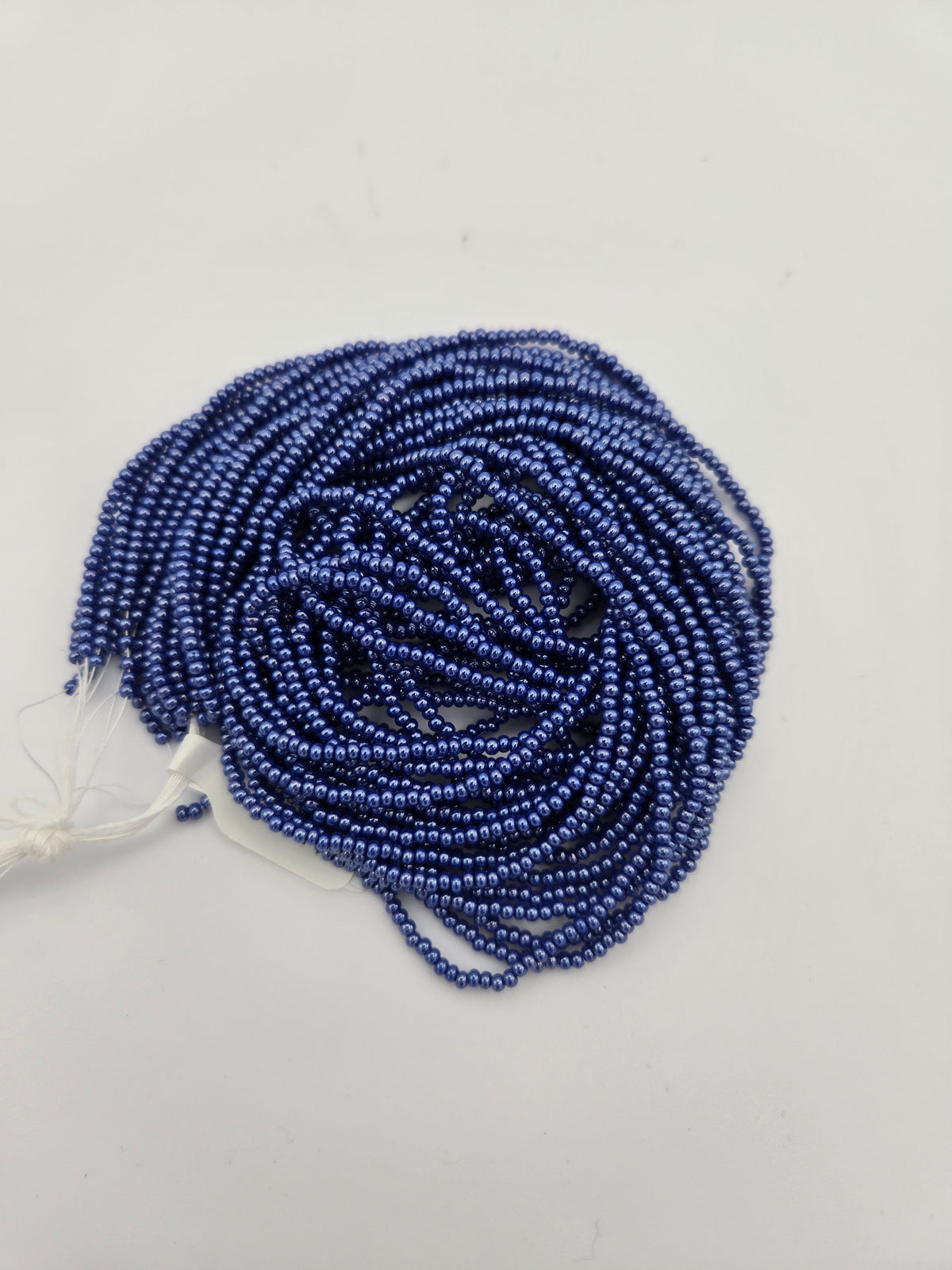 Czech Seed Bead 11/0 Op Royal Blue Luster Strung