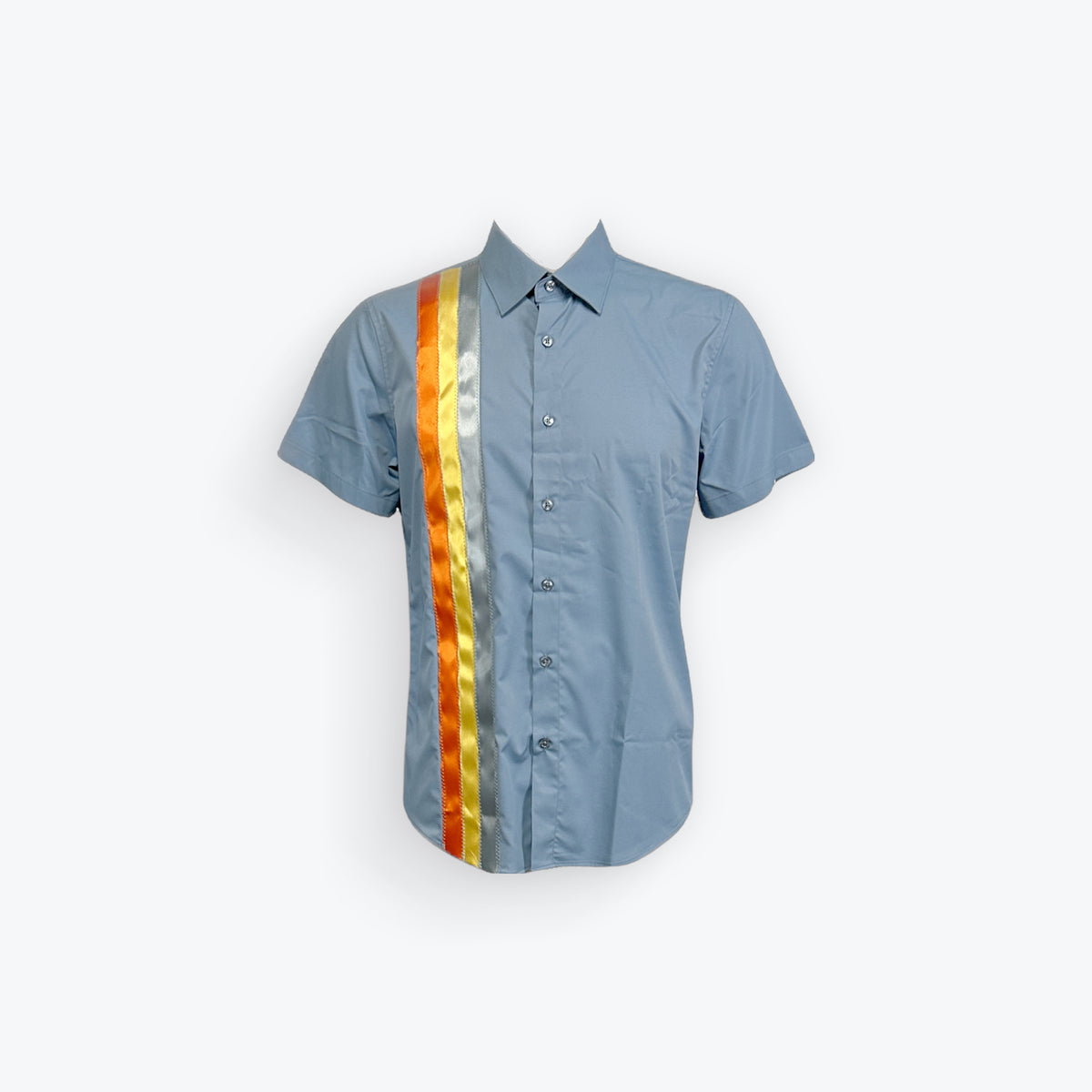 Adult Ribbon Shirt Blue-Size Small