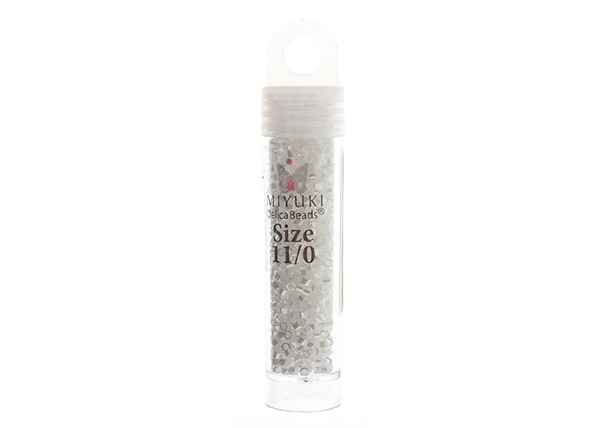 Miyuki Delica 11/0 6.2g Vial White Pearl