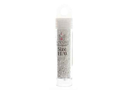 Miyuki Delica 11/0 6.2g Vial White Pearl