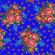 CF Kokum Silver Metallic Floral-Royal Blue