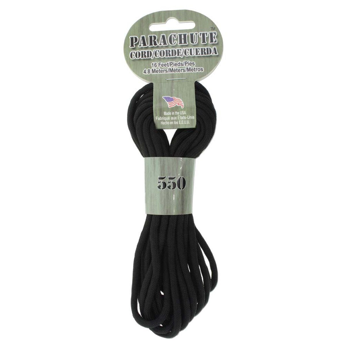 Para Cord 550 16ft 4.8 Black