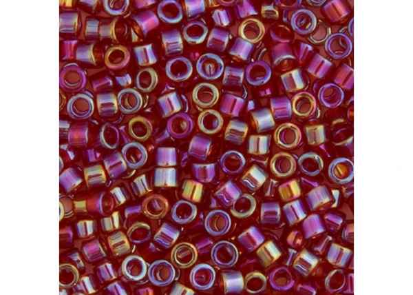 Miyuki Delica 11/0 5.2g Vial Dark Cranberry Red Transparent AB