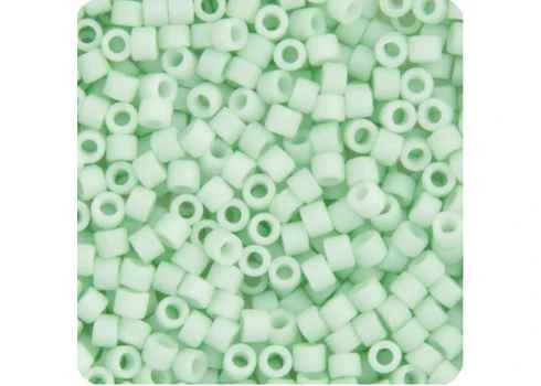 Miyuki Delica 11/0 5.2g Vial Light Green Mint Opaque Matte