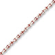 Venetian White Cross Trails Trade Beads, 10x15mm Oval