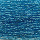 Czech Seed Bead 11/0 S/L Aqua Strung Square Hole