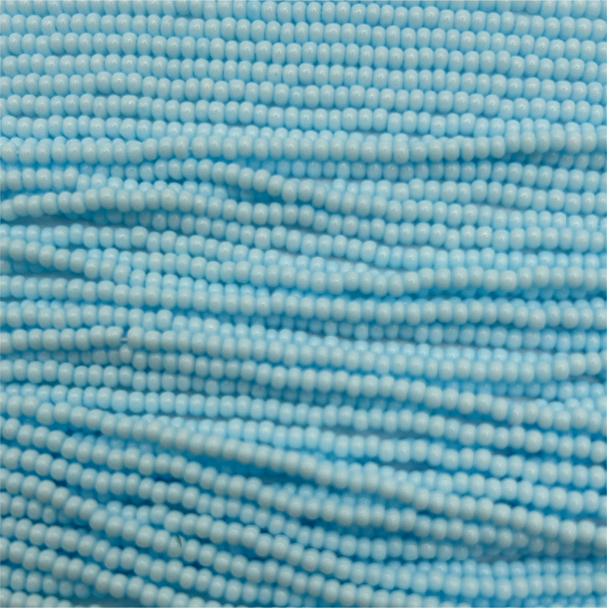 Czech 11/0 Light Blue Solgel Strung