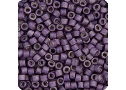 Miyuki Delica 11/0 5.2g Vial Purple Eggplant Galvanized-Dyed