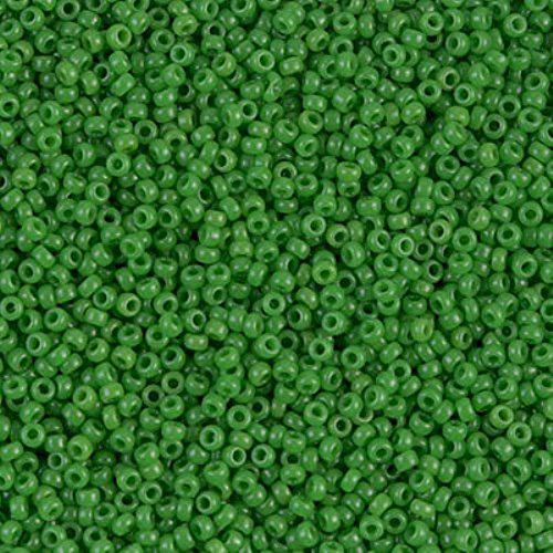 Miyuki Round 15/0 Opaque Pea Green