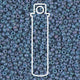 Miyuki Seed Beads 11/0 Matte Metallic Steel Blue Luster