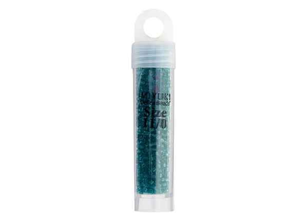 Miyuki Delica 11/0 5.2g Vial Teal Caribbean Transparent
