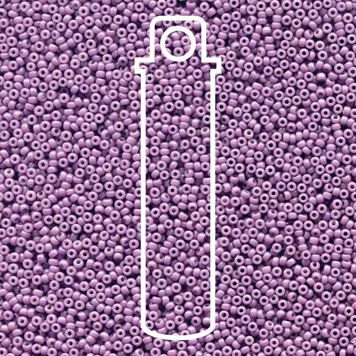 Miyuki Round 15/0 Duracoat Opaque Dyed Purple 15-4489