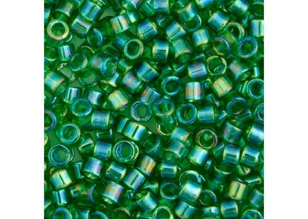 Miyuki Delica 11/0 5.2g vial Green Transparent AB