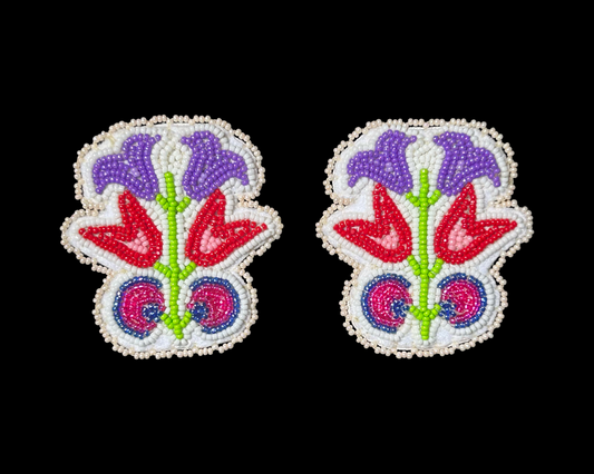 Beaded Floral Earrings (Tessa Begay)