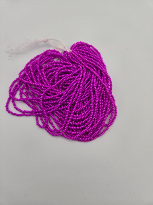 Czech 11/0 Op Dyed Fuchsia Strung