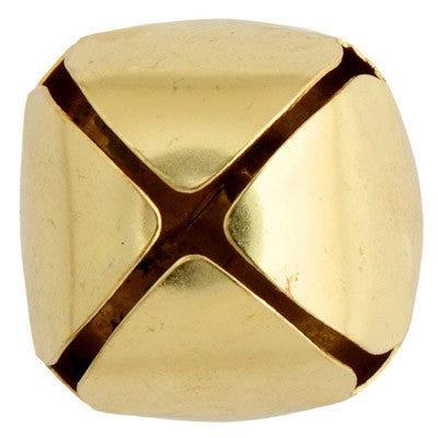Jingle Bells Round 6mm Gold (50 Pcs)