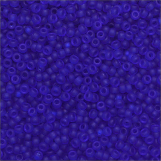 Miyuki Round 15/0 Matte Transparent Blue8.2 Gram Tube/